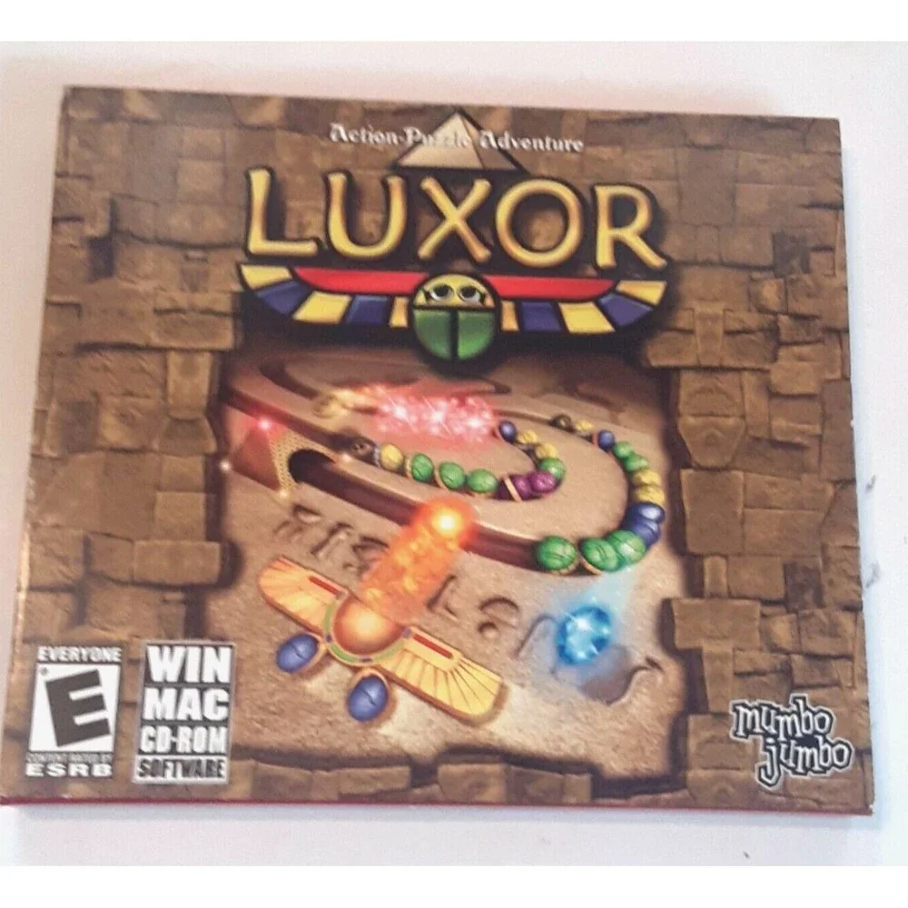 Luxor Amun Rising Mystical PC CD-Rom Game 2006 Computer Color Action Puzzle